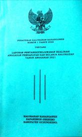 Pertanggungjawaban Realisasi Anggaran Pendapatan dan Belanja Kalurahan Tahun 2022